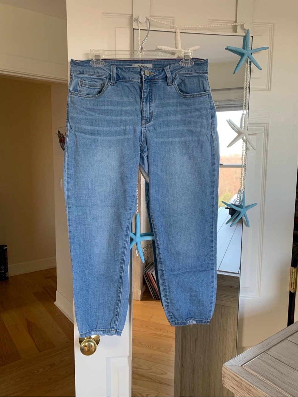 refuge Light Blue Ankle Boyfriend Jeans